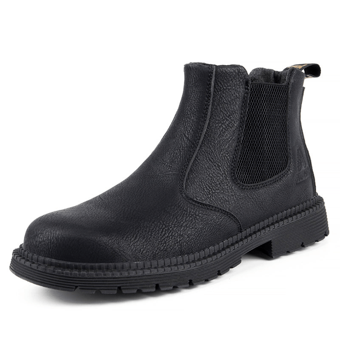 Men's Safety Chelsea Boots with Puncture-Resistant Sole