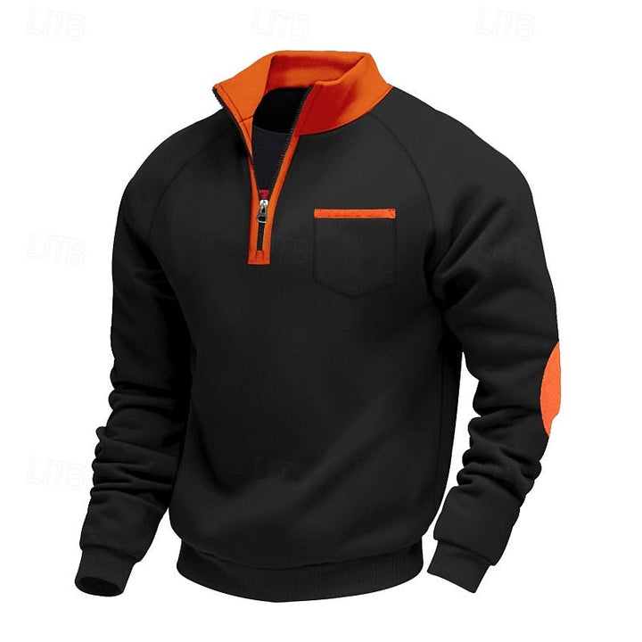 Keith | Quarter-Zip color Block Pullover