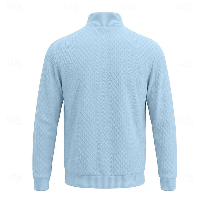 Nash | Textured Quarter-Zip Pullover